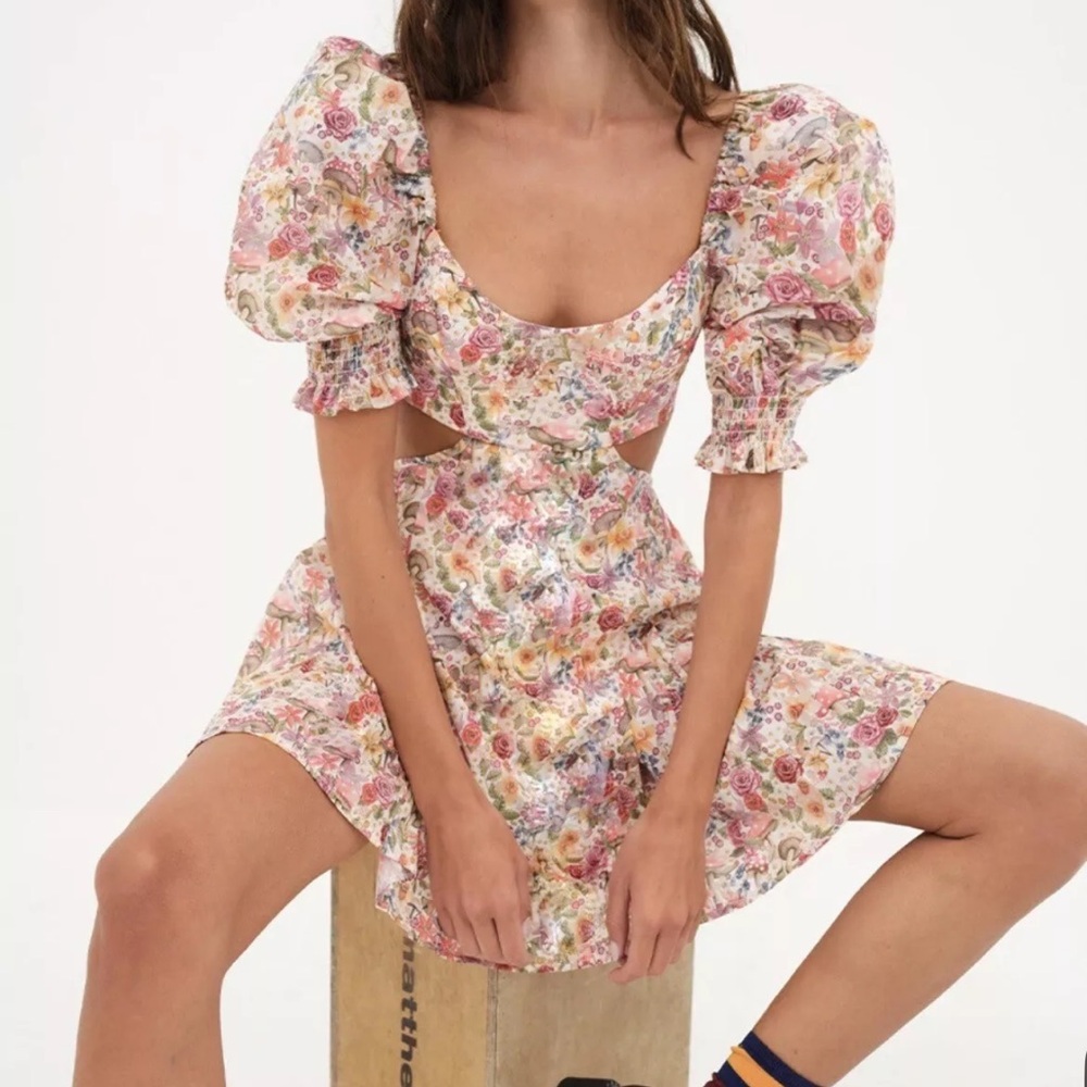 NWT FOR LOVE AND LEMONS ARYA MINI DRESS